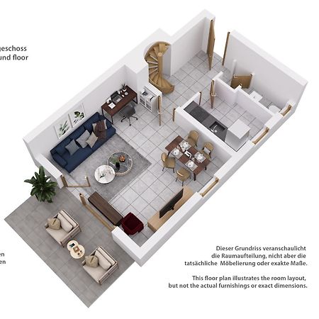 Moderne Maisonette Mit Garten Unterschleißheim Exteriér fotografie