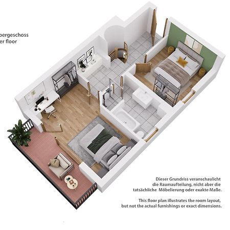 Moderne Maisonette Mit Garten Unterschleißheim Exteriér fotografie