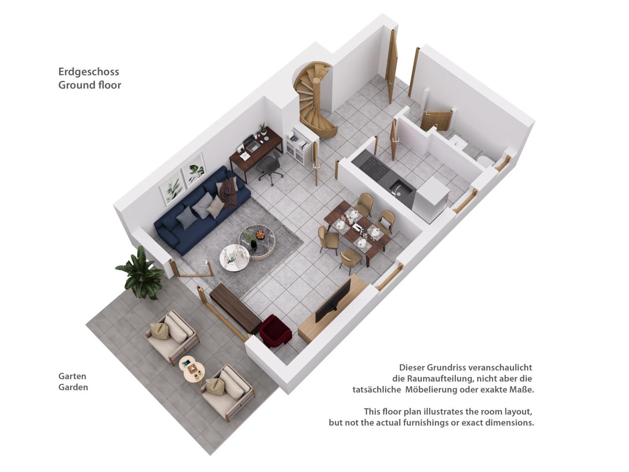 Moderne Maisonette Mit Garten Unterschleißheim Exteriér fotografie