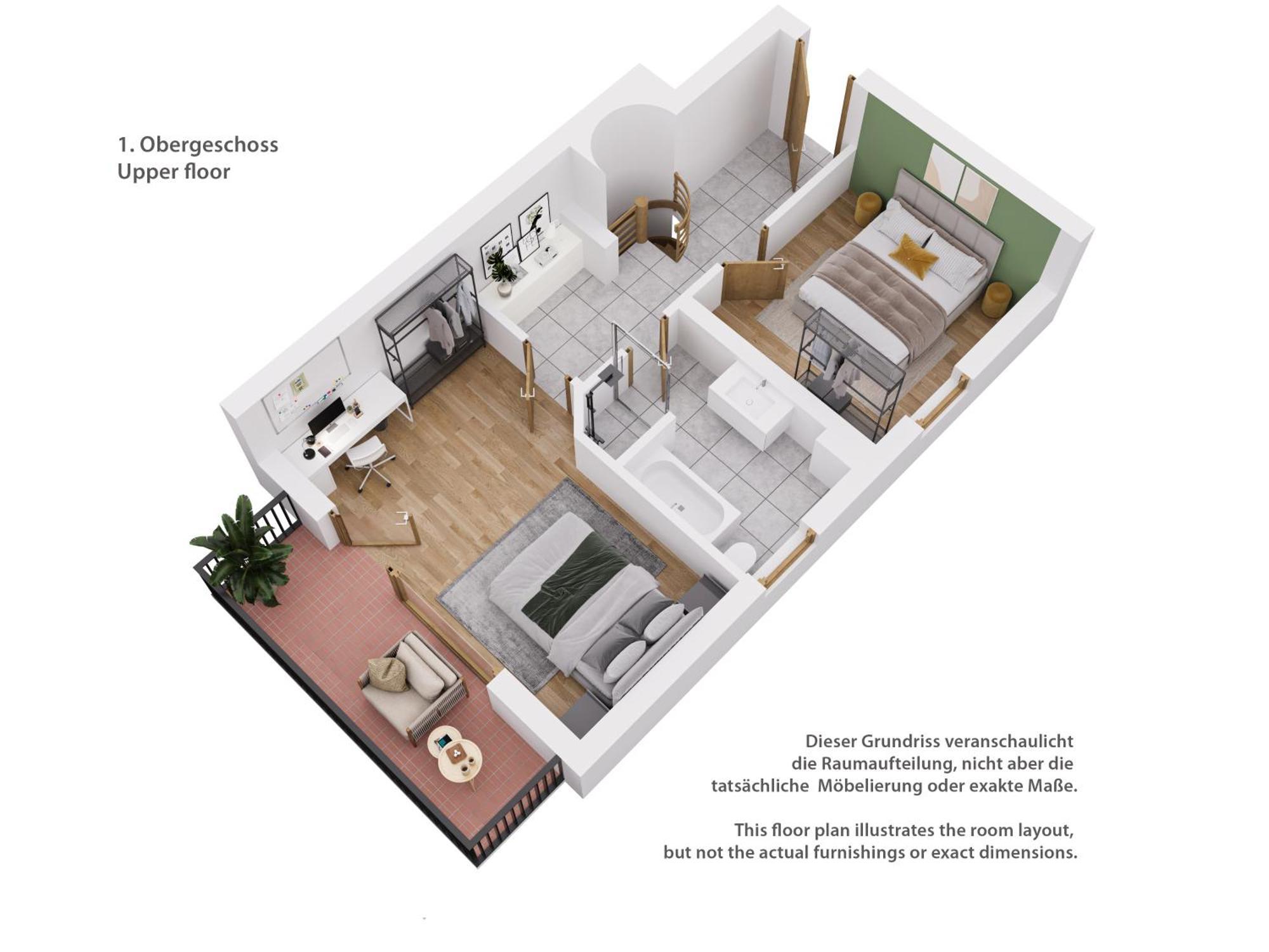 Moderne Maisonette Mit Garten Unterschleißheim Exteriér fotografie