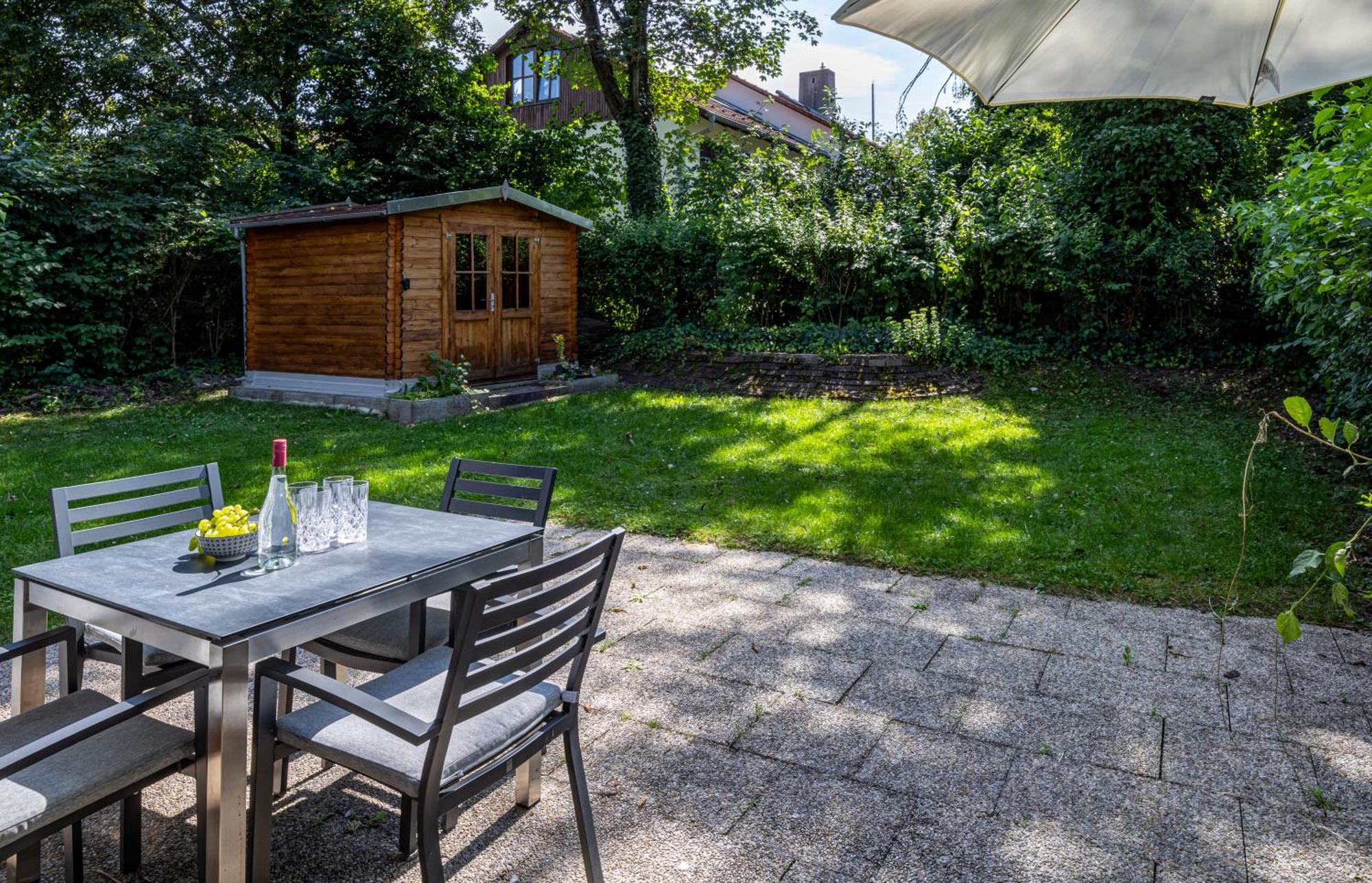 Moderne Maisonette Mit Garten Unterschleißheim Exteriér fotografie